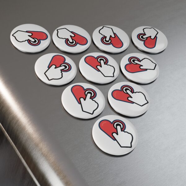 Button Magnet, Round (1 & 10 pcs) - Image 10